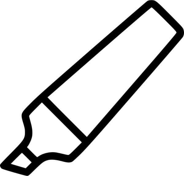 Маркер на прозрачном фоне