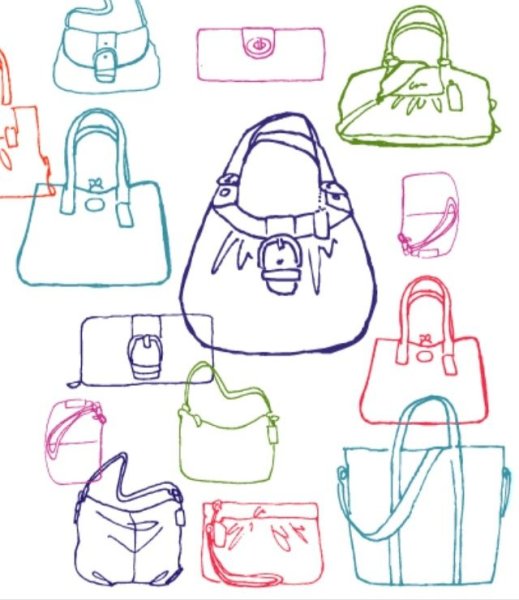 Сумка эскиз маркерами