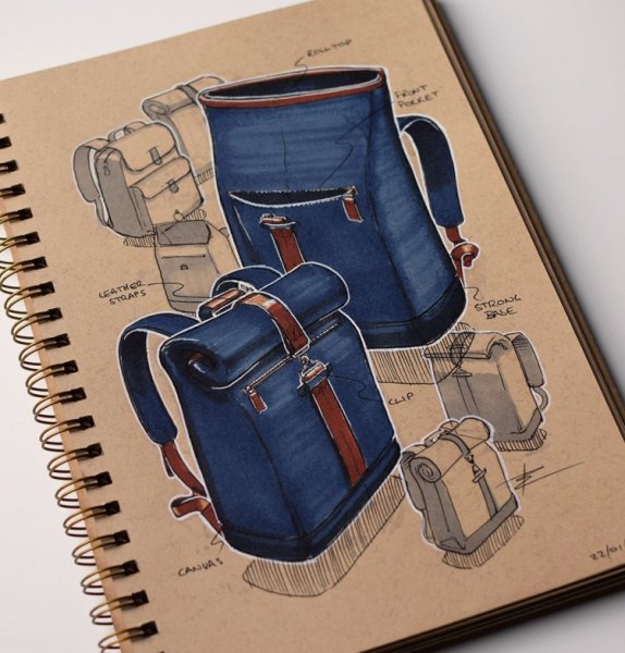 Скетчинг сумки