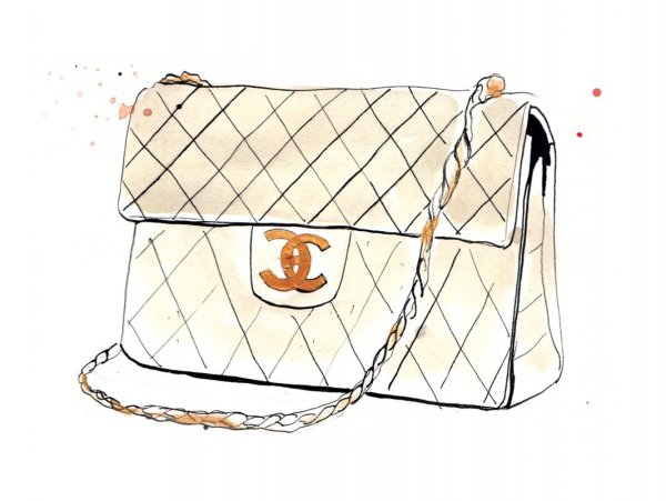 Скетч сумка Шанель