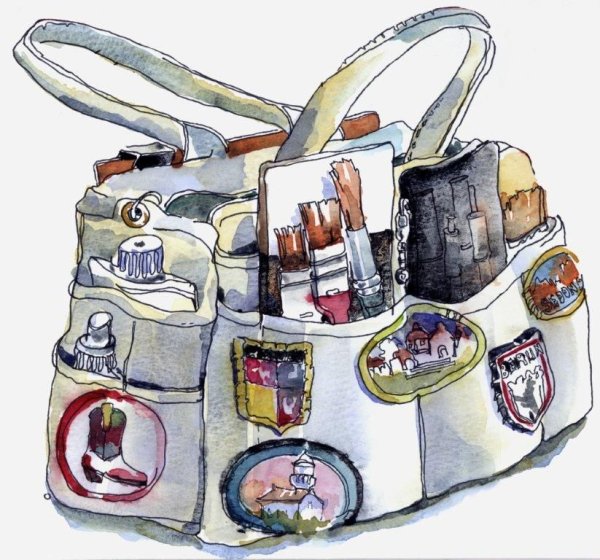 Рюкзак акварель