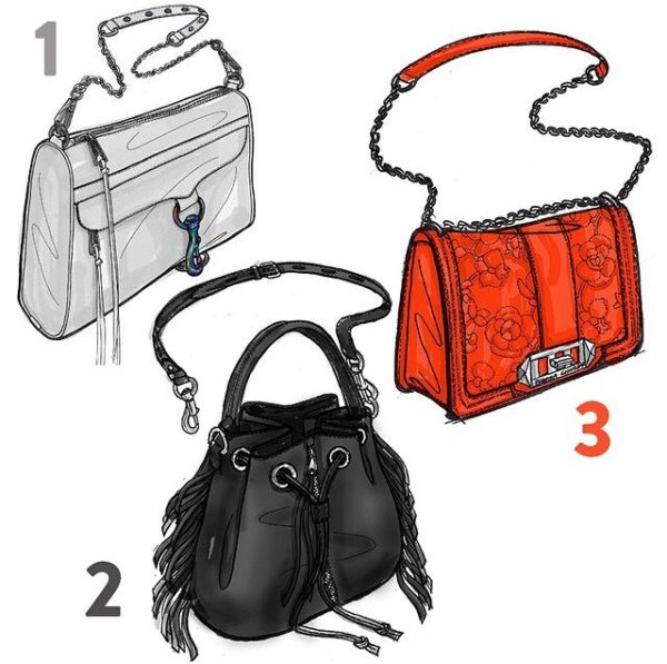 Нарисовать сумки брендовые