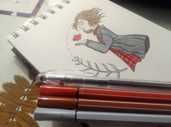 Рисунки ангелов маркерами