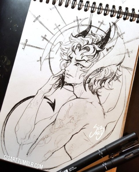 Аниме рисунки маркерами