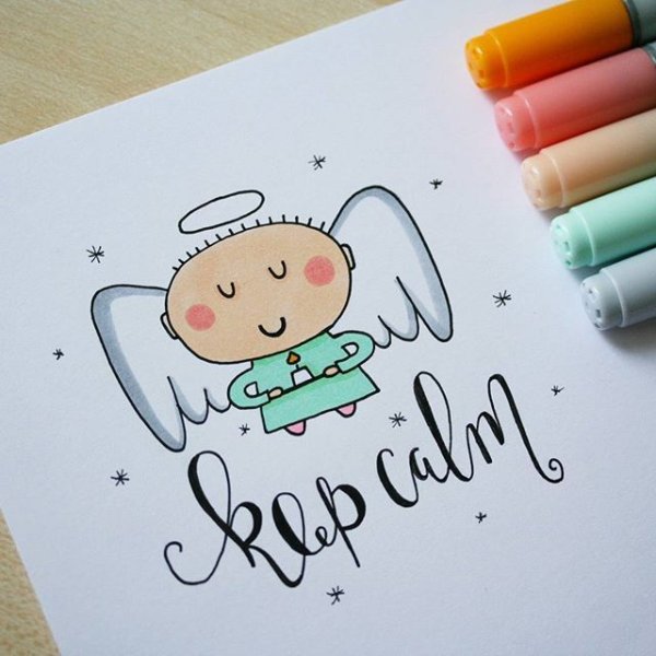 Срисовывать ангелов и демонов