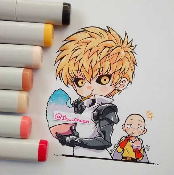 Аниме фломастерами