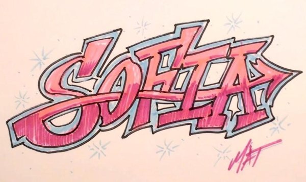 Рисунки граффити имена