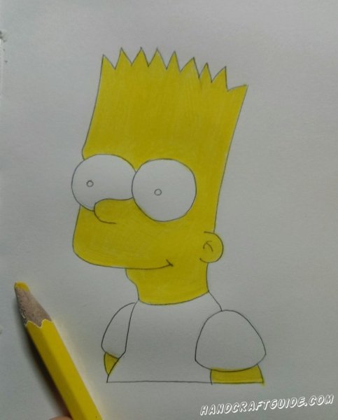 Барт симпсон рисунок