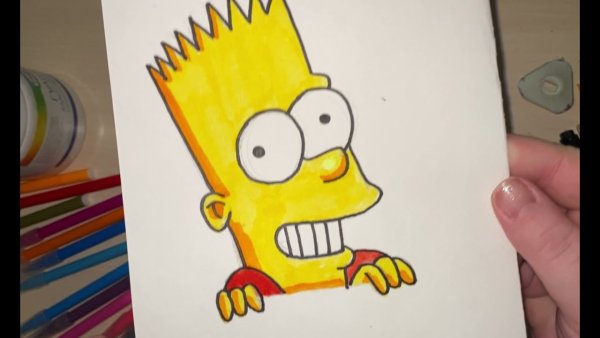 Симпсоны фломастерами