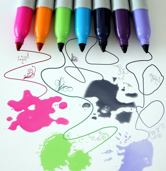Фломастеры который отпечатывается