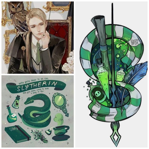 Эстетика Гарри Поттера Слизерин