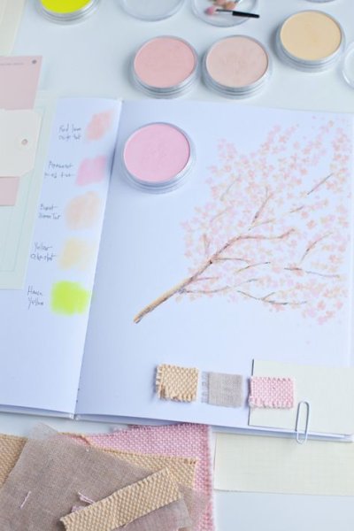 Пион скетч маркерами