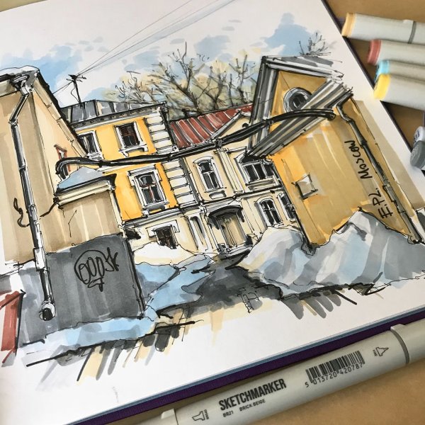 Екатерина Пластинина скетчинг