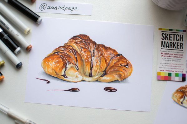 Рисунки спиртовыми маркерами люди