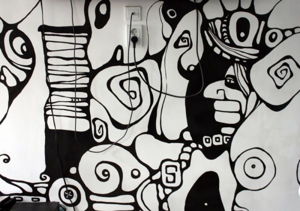 Чёрно-белая Графика для интерьера