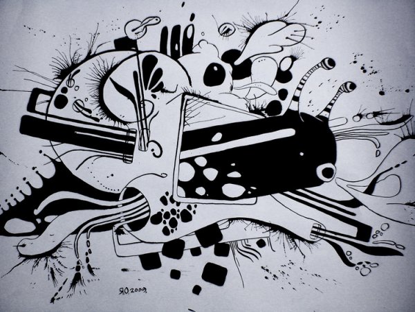 Крутая черно-белая Графика