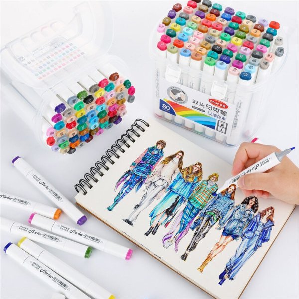 Эскизы маркером