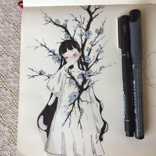 Скетчбук в корейском стиле