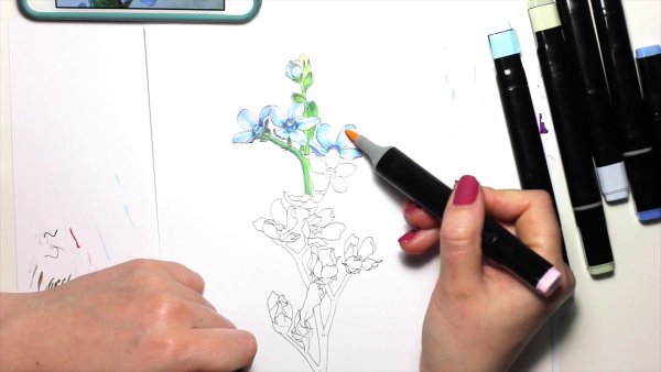 Комиксы маркерами для скетча