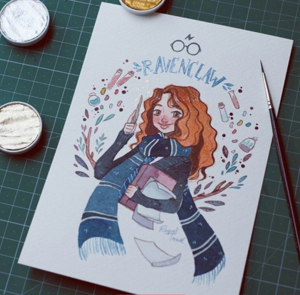 Скетчинг Гарри Поттер маркерами