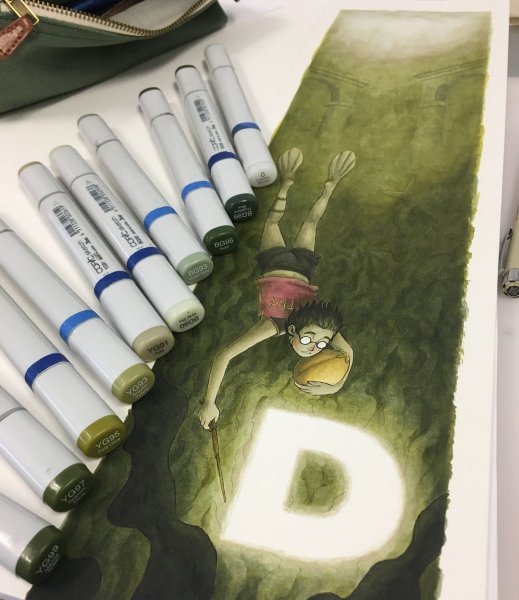 Скетчинг Гарри Поттер