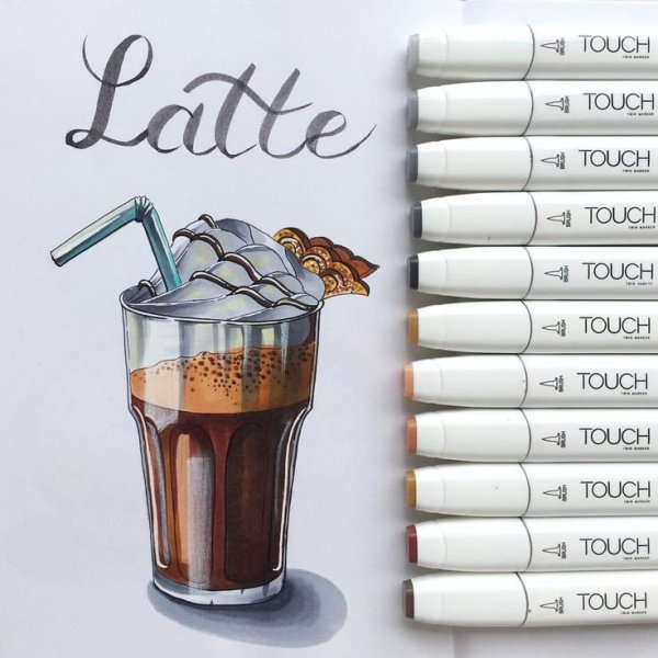 Кофе маркерами