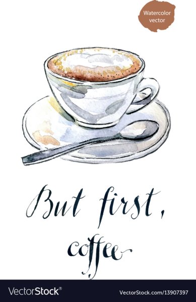 Капучино кофе рисунок поэтапно