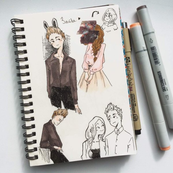 Идеи для рисунков в скетчбуке