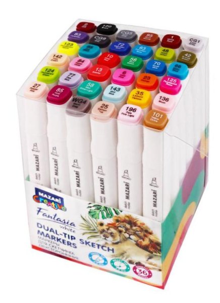 Маркеры Мазари Fantasia 36 цветов