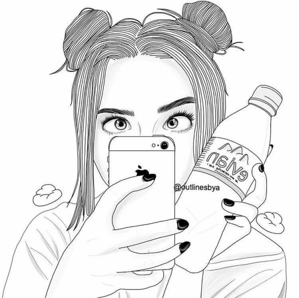 Рисунки для скетчбука тик ток