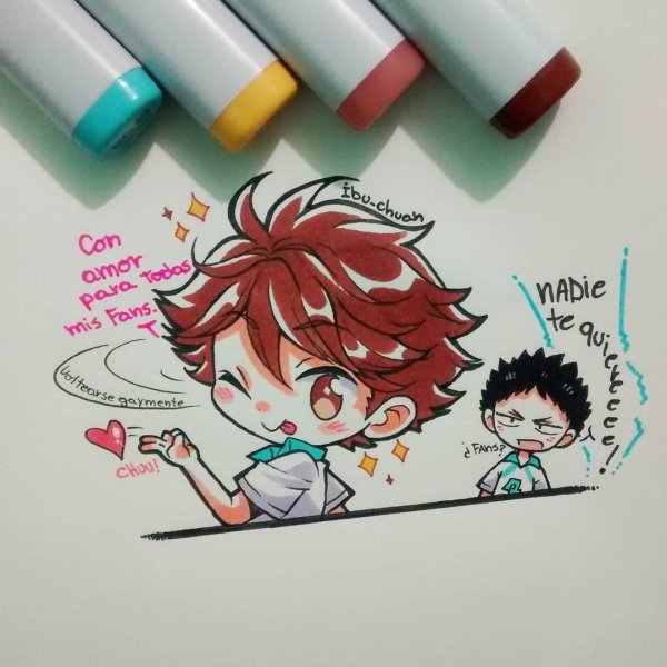 Рисунки маркерами парни