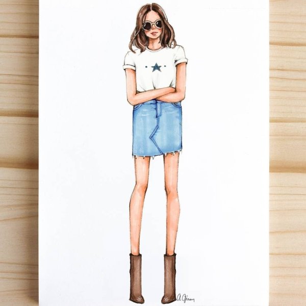 Девушки для срисовки в полный рост