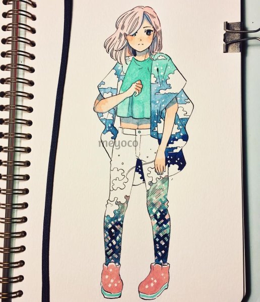 Модные стили рисования