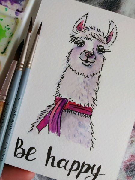 Рисунки маркерами для открытки