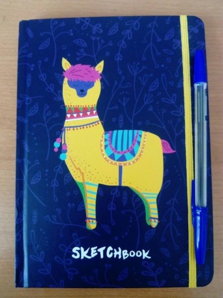 Лама рисунок маркерами