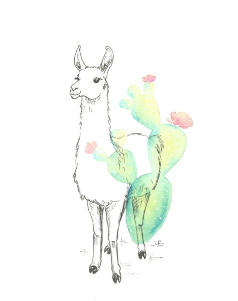 Лама художник