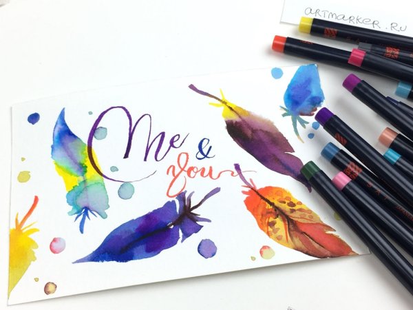 Акварельные маркеры для рисования