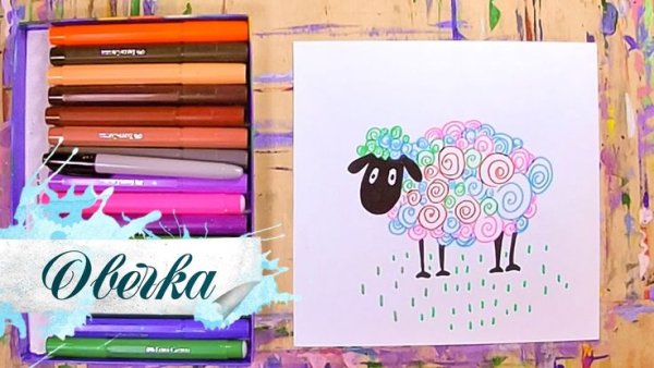 Рисунки маркерами для детей