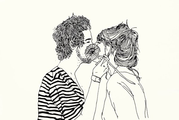 Парень и девушка рисунок