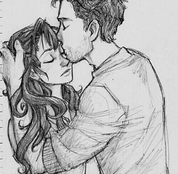 Пара арт карандашом