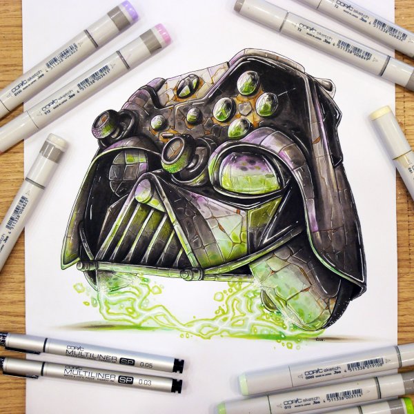 Star Wars скетчи маркерами