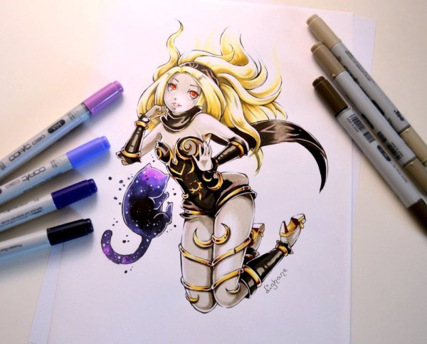 Копик маркерами Lighane Драконий глаз