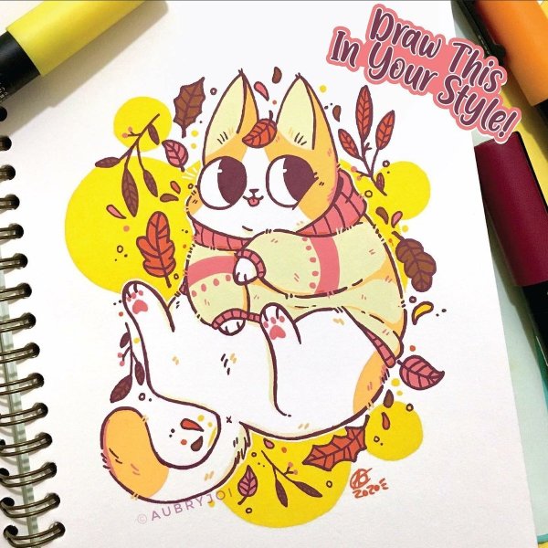 Новогодние рисунки для скетчбука