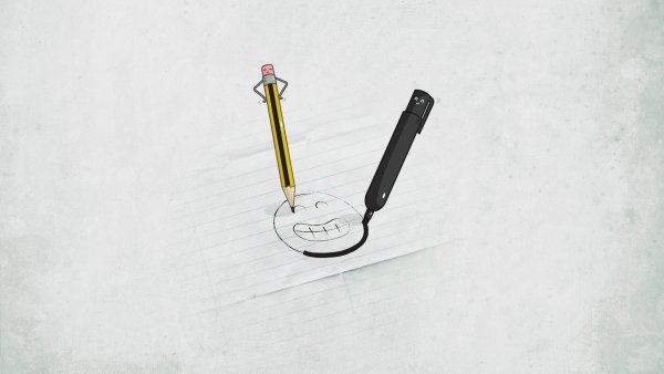 Минимализм карандашом