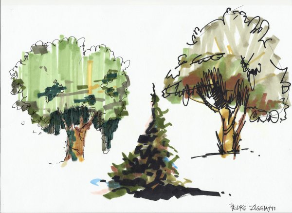 Пейзаж рисунок