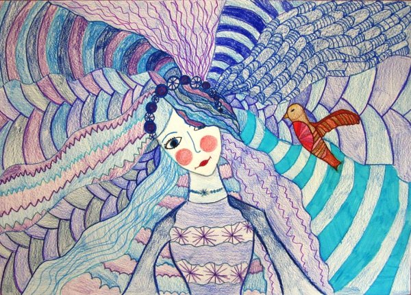 Иллюстрации к сказке фломастерами