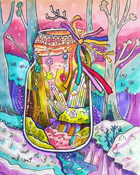 Живопись фломастерами