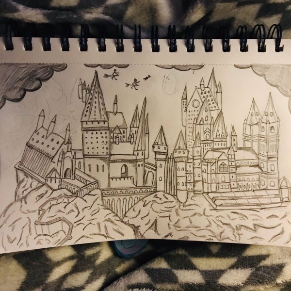 Скетчбук Гарри Поттер Хогвартс