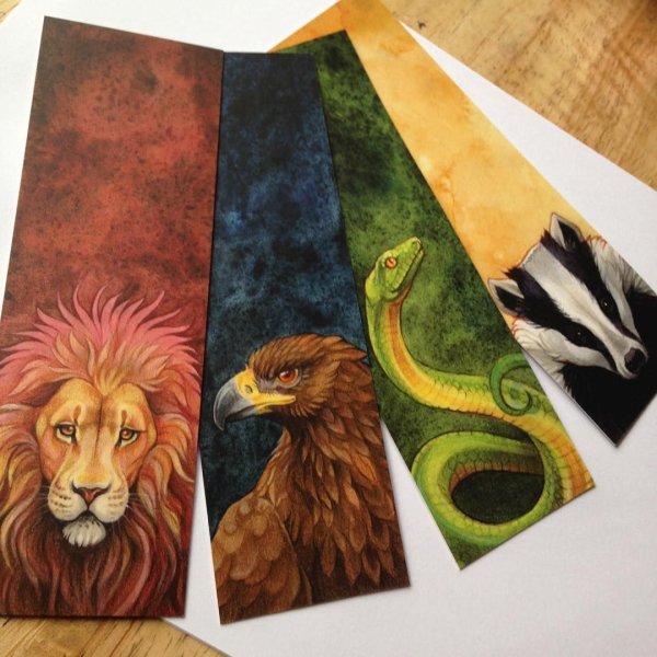 Закладки акварелью Гарри Поттер