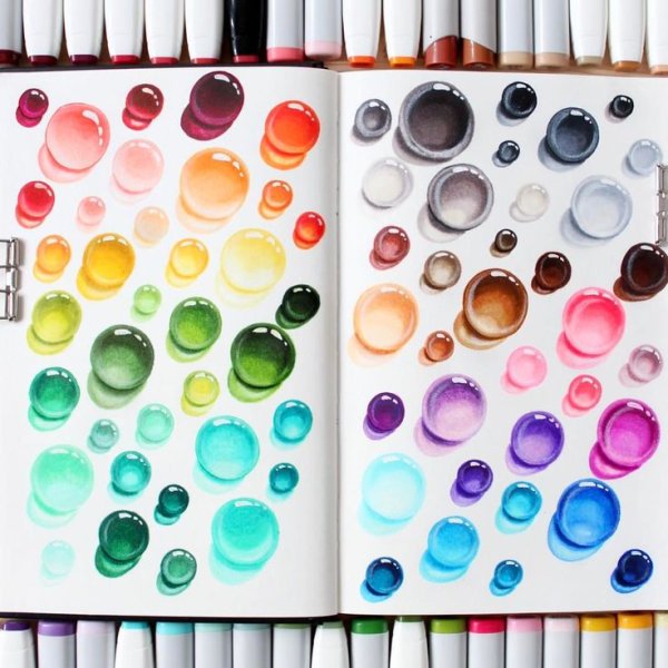 Палитра для рисования маркером